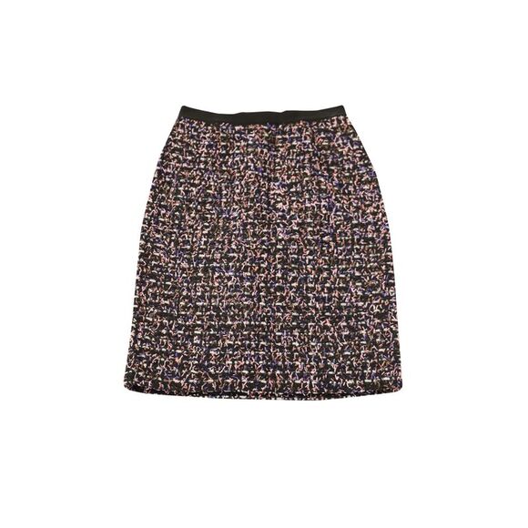Giambattista Valli Tweed Midi Skirt in Multicolor Polyamide